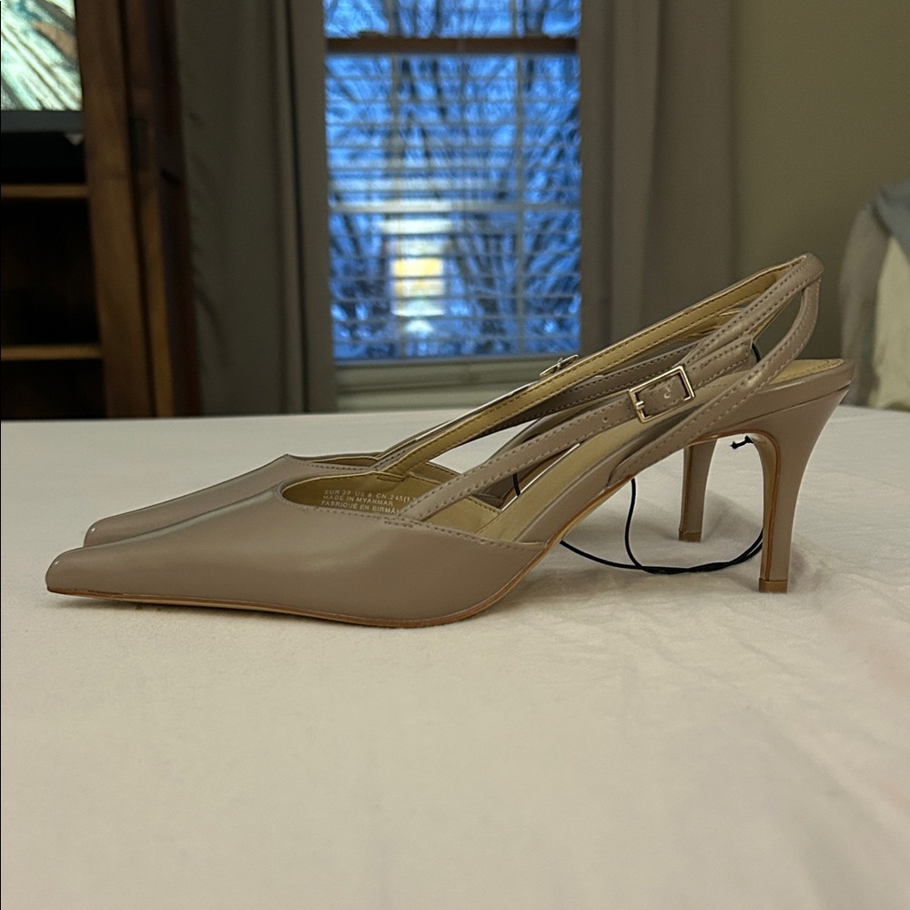 H&M Taupe Slingback 3” Heels